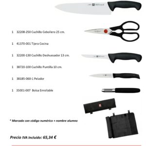 Ganivets alumnat cuina